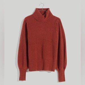 Madewell Rust Turtleneck Sweater